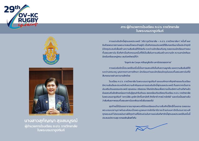 ตัวอย่างหน้า 17 ของ สูจิบัตรรักบี้ฟุตบอลประเพณี ครั้งที่ 29